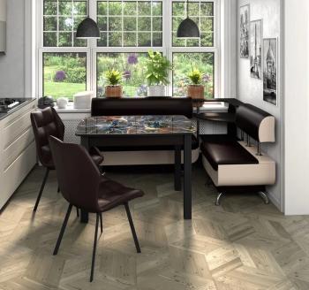 Венге/венге + Черный/Борнео Умбер