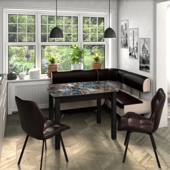 Венге/венге + Черный/Борнео Умбер