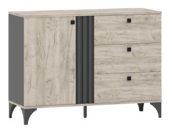 Дуб Крафт Серый/Антрацит