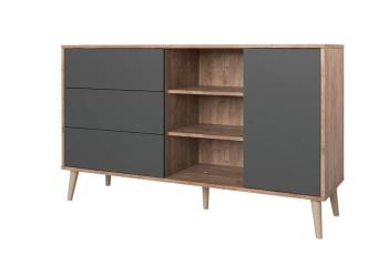 Дуб крафт табачный/Графит