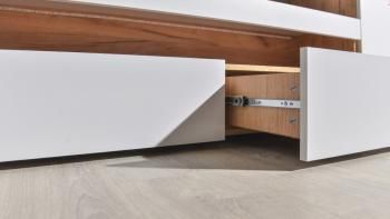 Гостиная Mobi Альба Комплектация № 4 Тумба под ТВ + Полка навесная