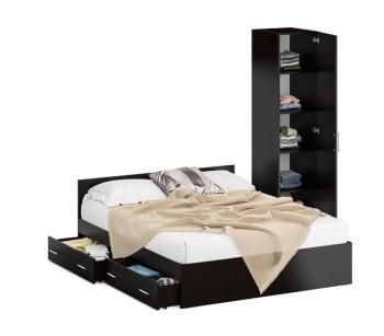 Кровать с ящиками СВК 1600 + Пенал Стандарт