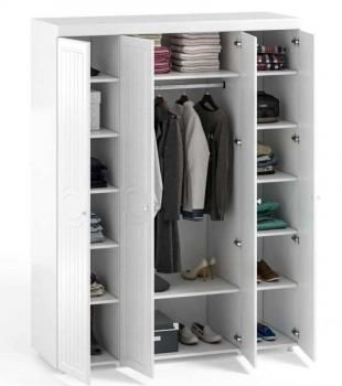 Шкаф 4 дв (560) с 4 Большими глухими дверьми Катрин-К МН-59 Монако