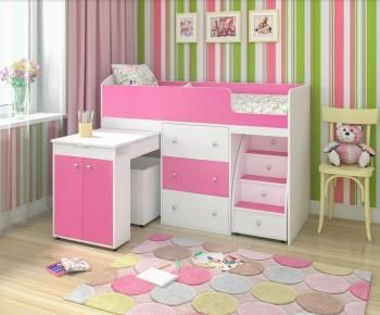 Белое дерево/розовый