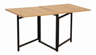 Дуб вотан/металл: черный