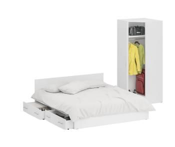 Кровать с ящиками СВК 1800 + Шкаф угловой Стандарт