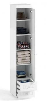 Шкаф 1дв (410) с Малой зеркальной дверью и ящиками Катрин-К МН-32 Монако