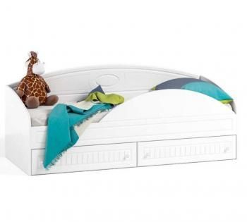 Кровать одинарная с ящиками + Борт защитный для кровати Катрин-К МН-11+МН11А Монако