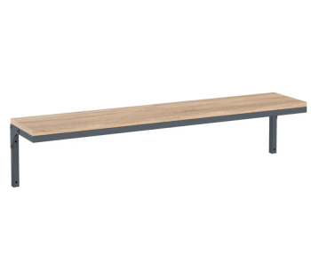 Дуб сонома/металл темно-серый