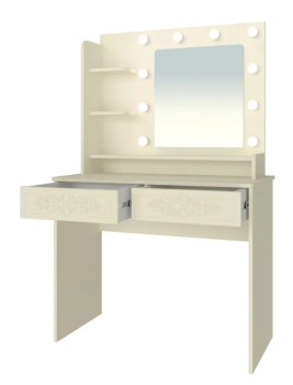 Туалетный столик с зеркалом Compass Ассоль Лайт ТСН-5