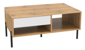 Дуб вотан/белый глянец снег