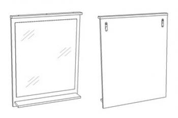 Зеркало с полкой Corozo Блюз 65