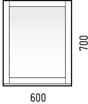 Зеркало с полкой Corozo Техас 60