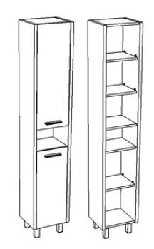 Шкаф-пенал Corozo Лорена 35