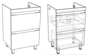 Тумба напольная Corozo Альтаир 120