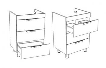 Тумба напольная Corozo Алиот 120