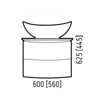 Тумба подвесная Corozo Огайо 60 Z2