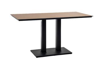 Дуб, подстолье двойное черное чугун