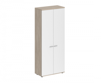 корпус: дуб светлый; фасады: белый