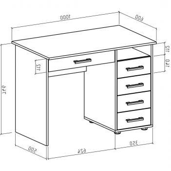 Письменный стол МФ Владимир Остин-4Я