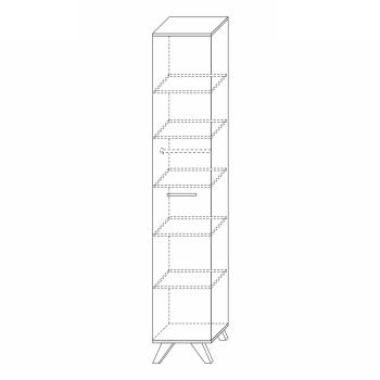 Шкаф Кураж Вега Скандинавия 400 высокий