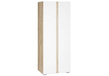 дуб крафт серый / глянец белый