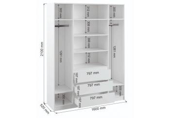 Шкаф Woodville Мадера ЛДСП