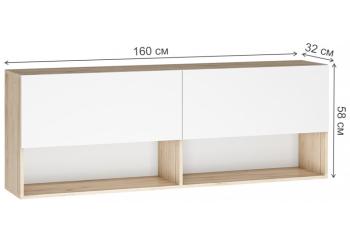 Шкаф навесной Woodville Алетра ПЛ01-1600