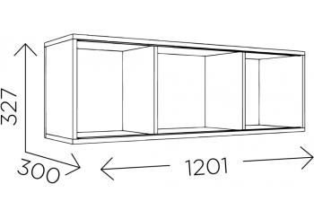 Шкаф навесной Woodville Мариус М-03
