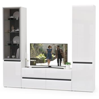 Корпус: белый/чёрный/фасады: МДФ белый глянец