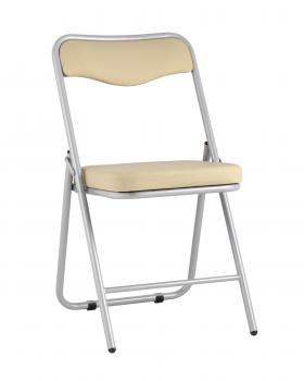 Экокожа кремовый/Каркас металлик