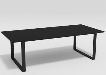 каркас темно-серый карбон / столешница черное глянцевое стекло