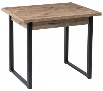 Дуб велингтон/Черный матовый