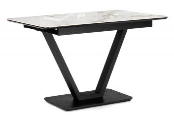 белый мрамор глянец / черный