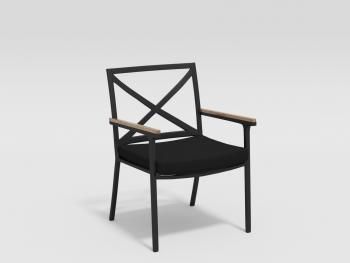 каркас темно-серый карбон/подушка черная