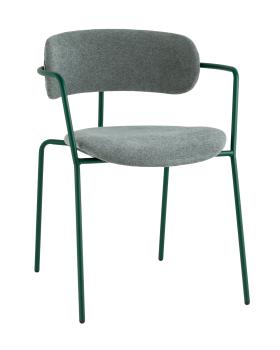 Букле зеленый каркас зеленый полуглянцевый муар