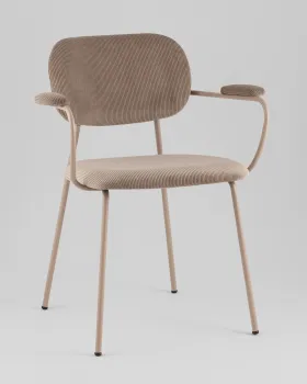 Коричневый, бежевые ножки