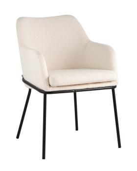 Ткань букле молочный