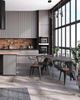 Стул STOOL GROUP TOLIX ARM WOOD с подлокотниками