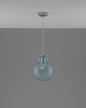 Голубой, прозрачный/Хром