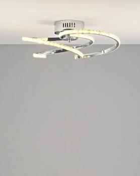 Светодиодная потолочная люстра с пультом Модерли V2784-CL Элло LED 90W(Светодиодная потолочная люстра с пультом Moderli V2784-CL Ello LED 90W)