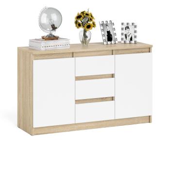 Дуб Сонома/Белый