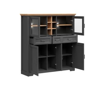 Шкаф БРВ Мебель JASMIN REG2W3D3S с подсветкой