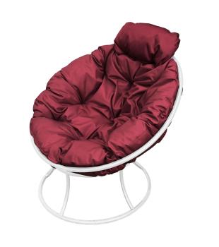 бордовая подушка