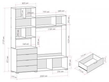 Тумба центральная Vivat Терра ТБ-820