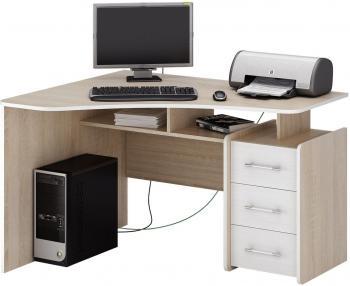 Дуб сонома/Белый