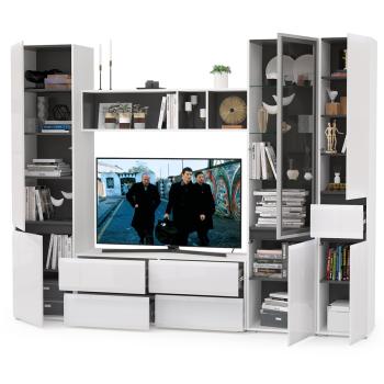 Гостиная Mobi Сидней Комплектация № 25 13.63 + 15.57 + 13.200 + 13.201 + 13.202