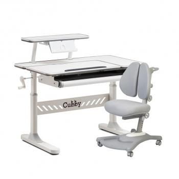 Комплект FUN DESK парта Tulipa с полкой для книг + кресло Fortuna