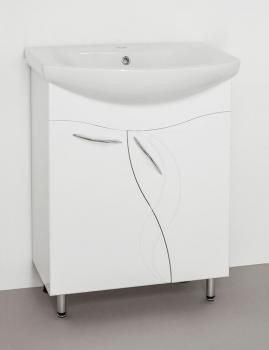 Тумба с раковиной Style Line Амелия 65 + Умывальник Балтика 65