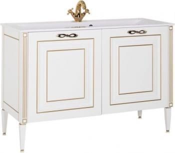 Тумба с раковиной AQUANET Паола 120 (литьевой мрамор)